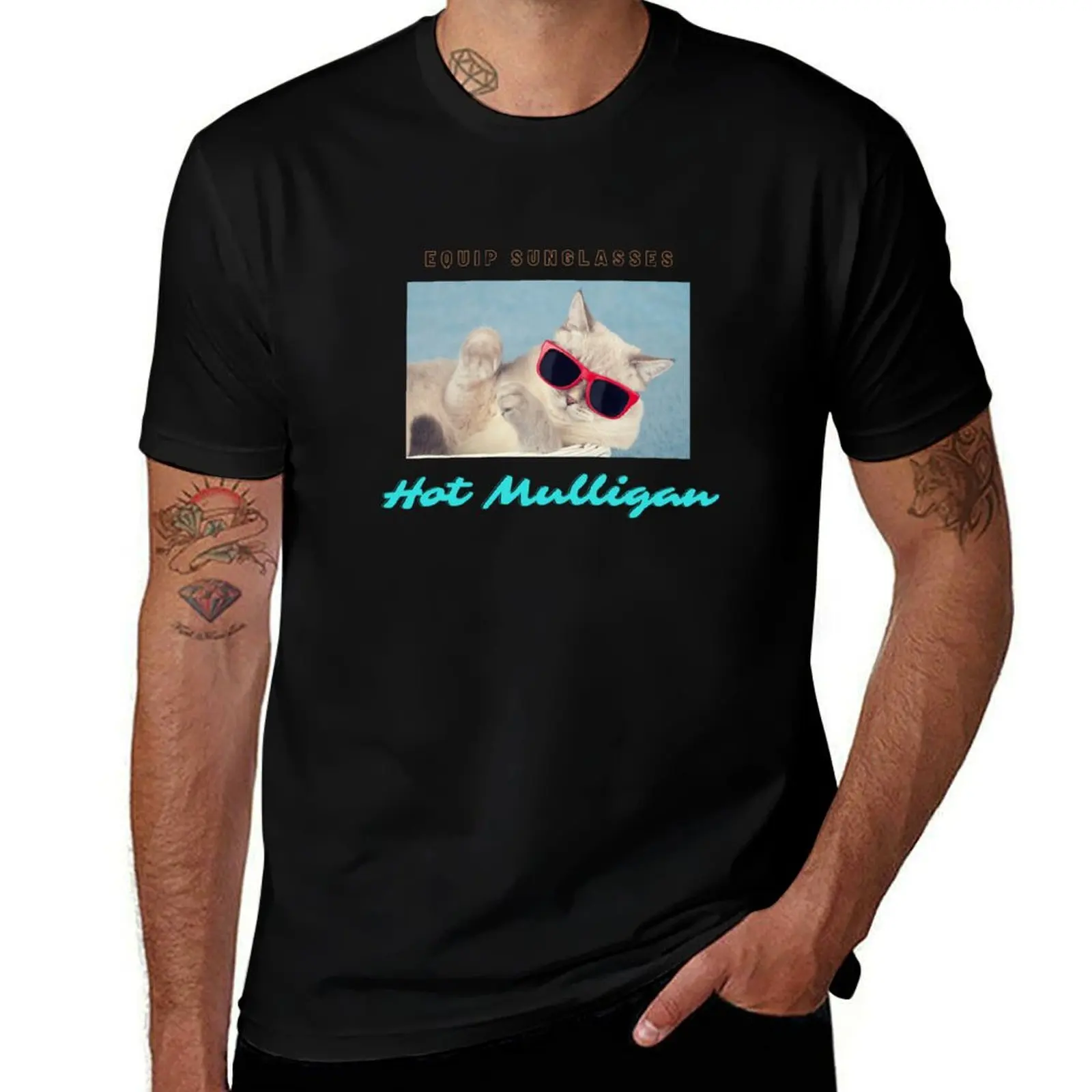 Hot Mulligan Band - Equip Sunglasses T-Shirt Plus Size Gym Sports T-Shirt
