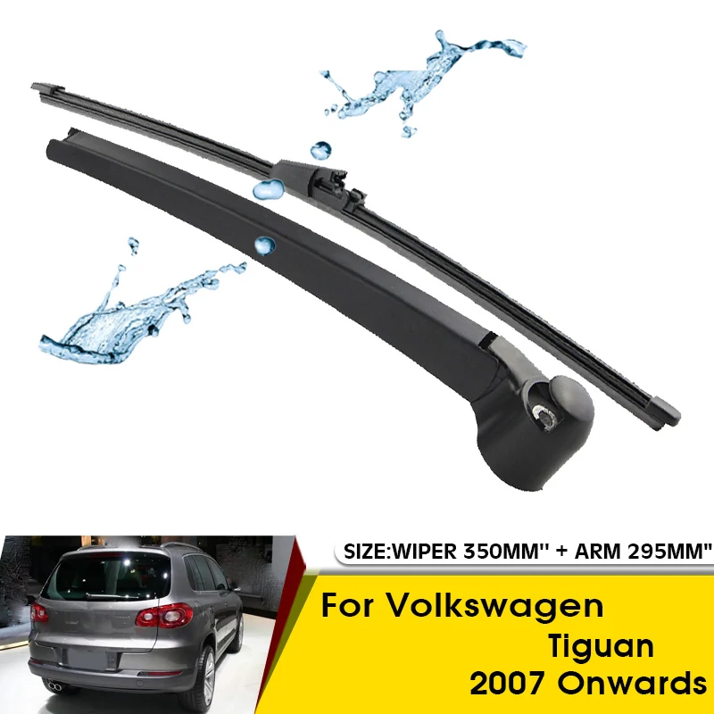 

Car Wiper Blade For Volkswagen Tiguan 2007 Onwards Rear Back Windshield Windscreen Rear Wiper 350mm+Arm 295mm Car Accessories
