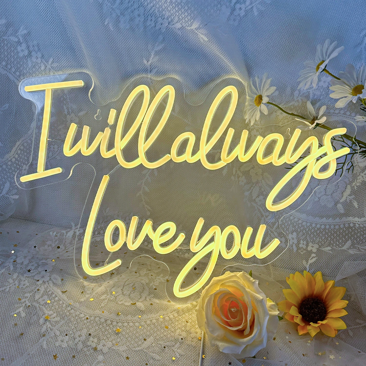 

I Will Always Love You Neon Sign Led Light USB For owered Wedding Decoration Anniversary Engagement Birthday Party Wall Art Logo