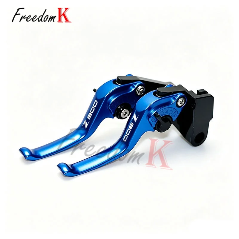 For Z900 2017‑2024 Motorcycle Two Finger Short Adjustable Brake Clutch Levers CNC Aluminum Anti‑Slip Modification Replacement Pa