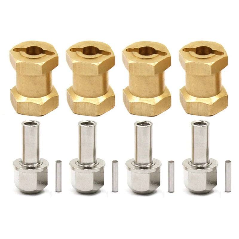 

For CC01 SCX10 1/10 Climbing Car Brass Hexagon Lengthening And Widening Coupler