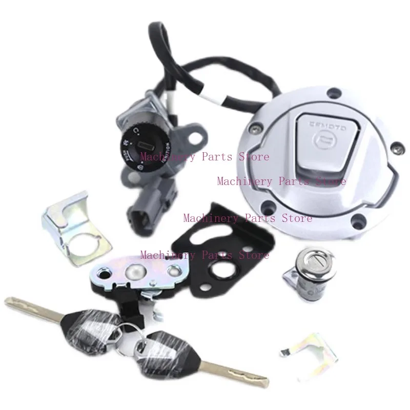 Motorcycle Ignition Key Switch Lock Fuel Oil Tank Cap For CFMOTO 800MT Sport CF800MT CF800-5 CF MOTO MT800 800-5