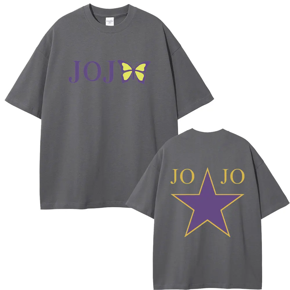 Japanese Anime JoJo Bizarre Adventure Kujo Jolyne Graphic T-shirts Men Women Casual Manga Short Sleeve T Shirts Unisex Fans Gift