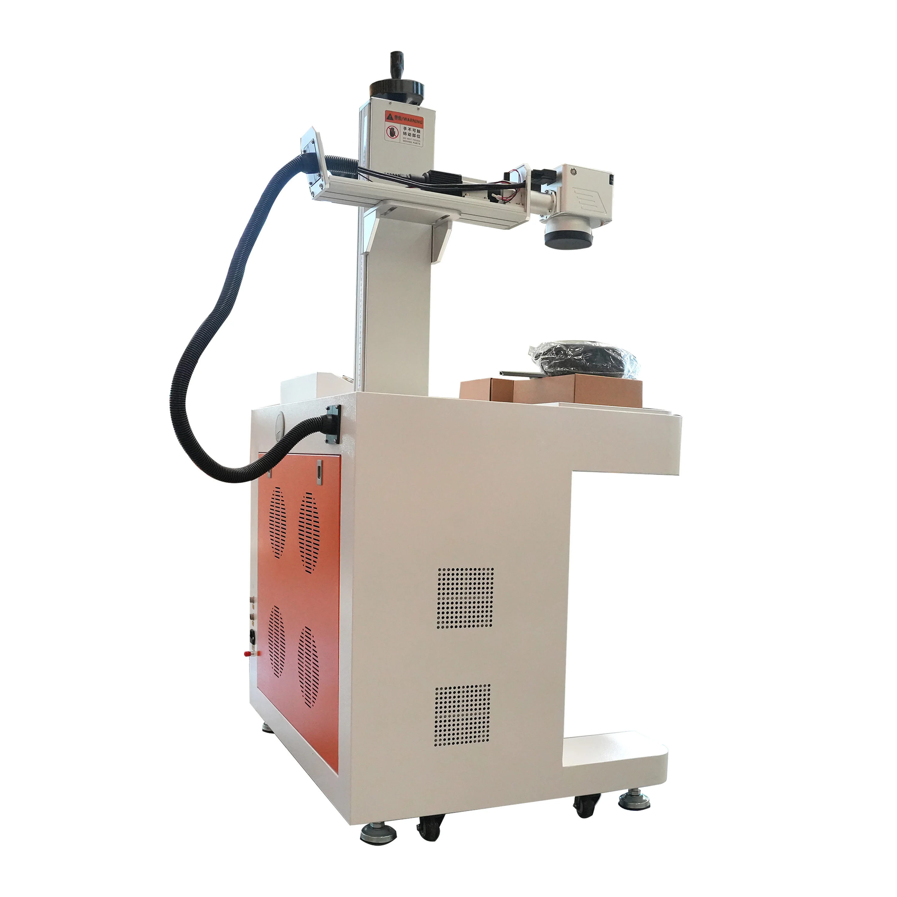 Mesin Penanda Laser Serat Kabinet Pabrik 30W 50W 100W untuk Penandaan Logam Keramik Batu Giok Handuk Mesin Pengukir Laser