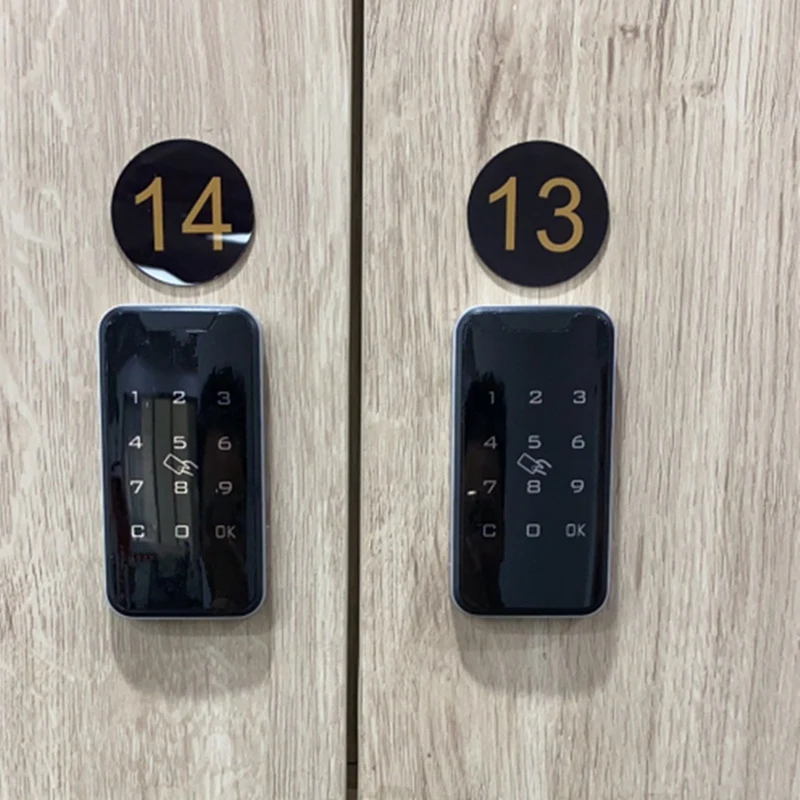 1Set Electronic Cabinet Lock Touch Keypad Electronic Wardrobe File Door Drawers Lock Zinc Alloy