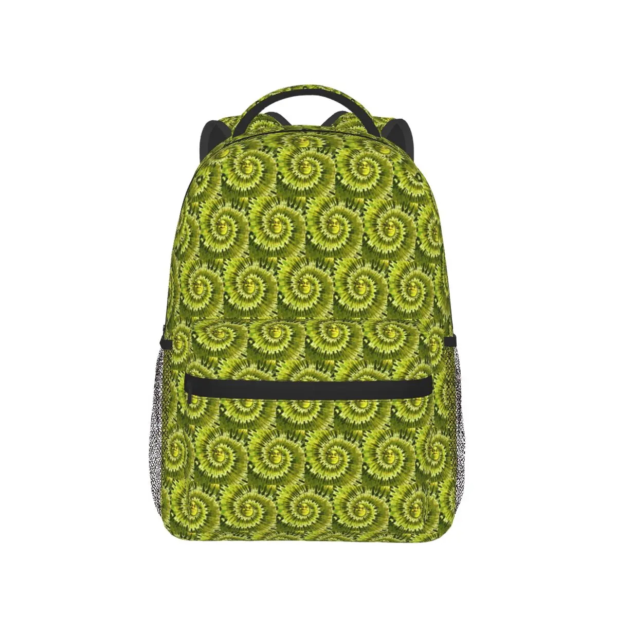 Shrek Tie Dye Backpack Hot Sale Daypack Large Capacity Boys Girls BookBag School Bag Shoulder Bags for Men Women