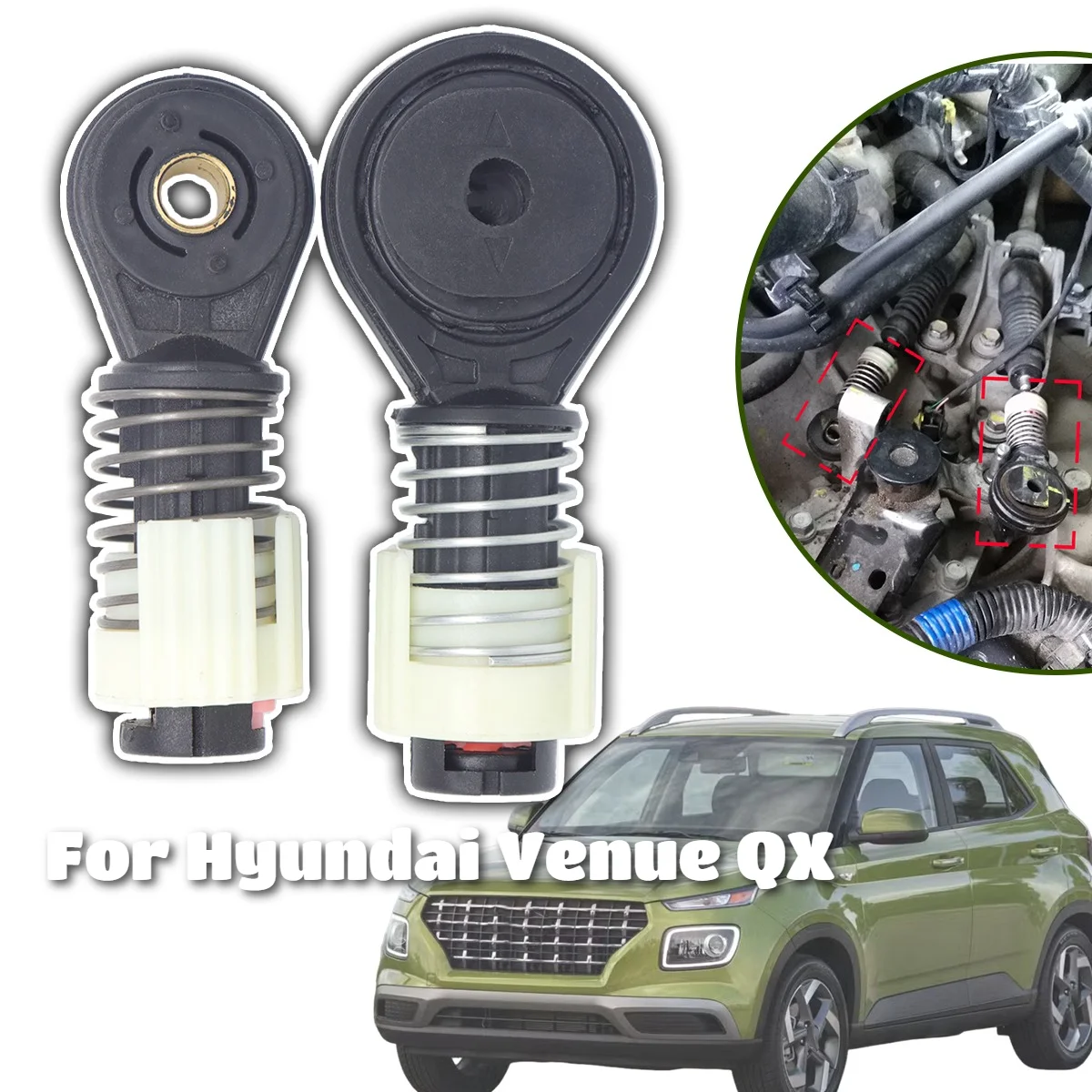 For Hyundai Venue QX Gear Shift Cable Linkage Control Collet Shifter Lever Selector End Rod Connect Spare Parts 2020 2021 2022
