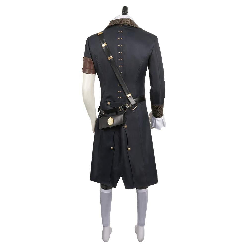 Spel Leugens Van P Cosplay Kostuum Volwassen Mannen Fantasia Uniform Jasje Jas Broek Riem Outfits Halloween Carnaval Vermomming Feestpak