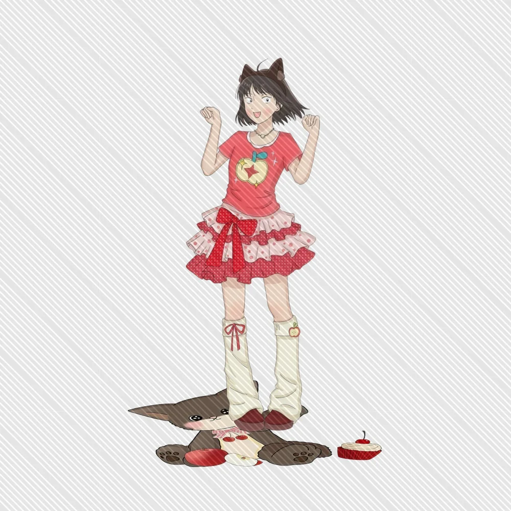 Skip and Loafer Acrylic Keychain Stand Model
