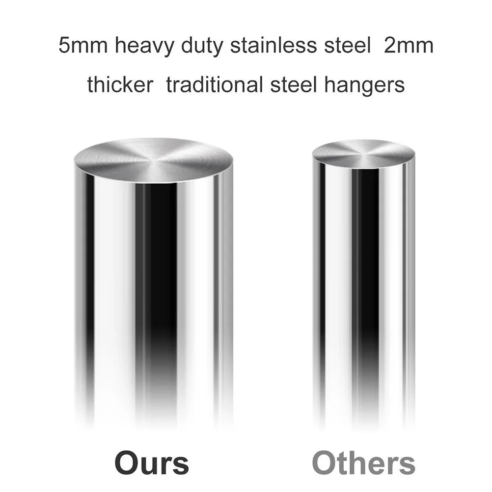 

12Pcs Black Pants Hangers Stainless Steel Heavy Duty Open Ended Easy Slide Pant Organizer Closet Storage Anti Slip Trousers Rack