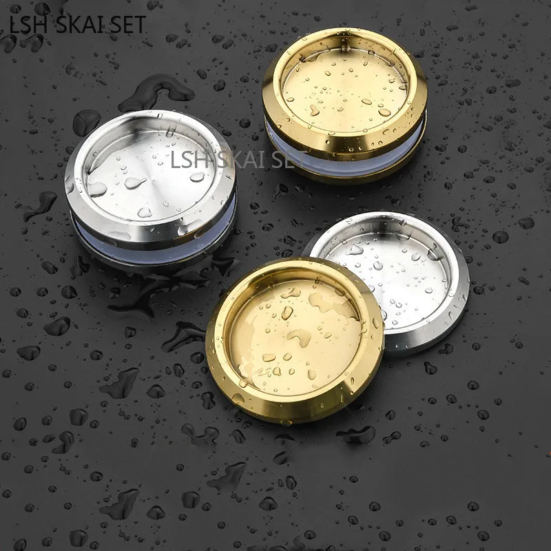 

304 Stainless Steel Sliding Door Handle Hidden Round Knob Bathroom Glass Door Handles Kitchen Drawer Knobs Furniture Hardware