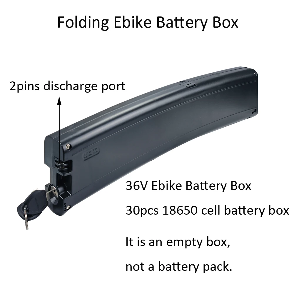 36V Scimitar Folding Ebike Battery Case Veebike Fischer FR18 Frame Ebike Empty Box