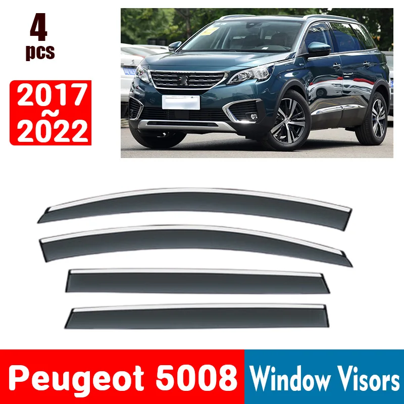 

Для Peugeot 5008 2017-2022 оконные козырьки защита от дождя оконные окна дождевик дефлектор тент щит на вентиляционное отверстие КОЖУХ КРЫШКА отделка