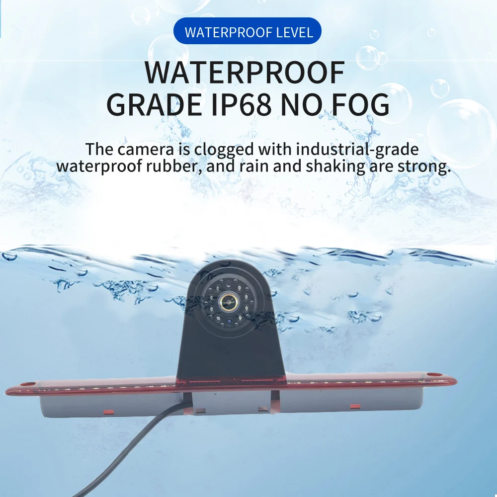 Full AHD 1080P Brake Light Rear View Reverse Camera Waterproof Night Vision Backup Parking Camera For Mercedes-Benz Sprinter VW