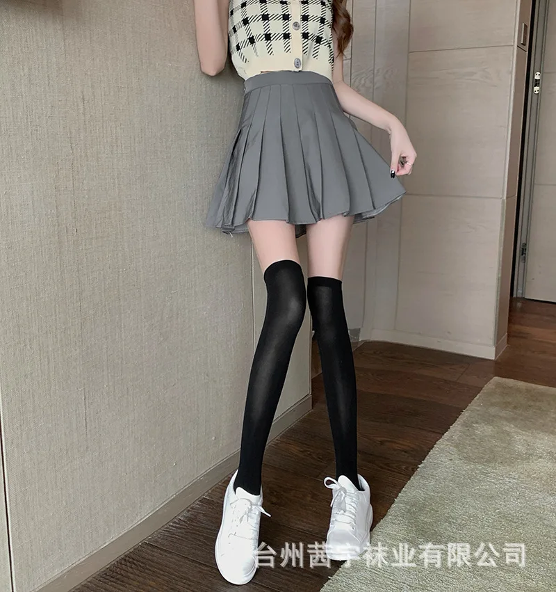 Lolita White Lace Mesh Female Over-the-knee High-thigh Thigh-mid-tube Calf Socks Thin Section Student Jk Lace Japanese Student