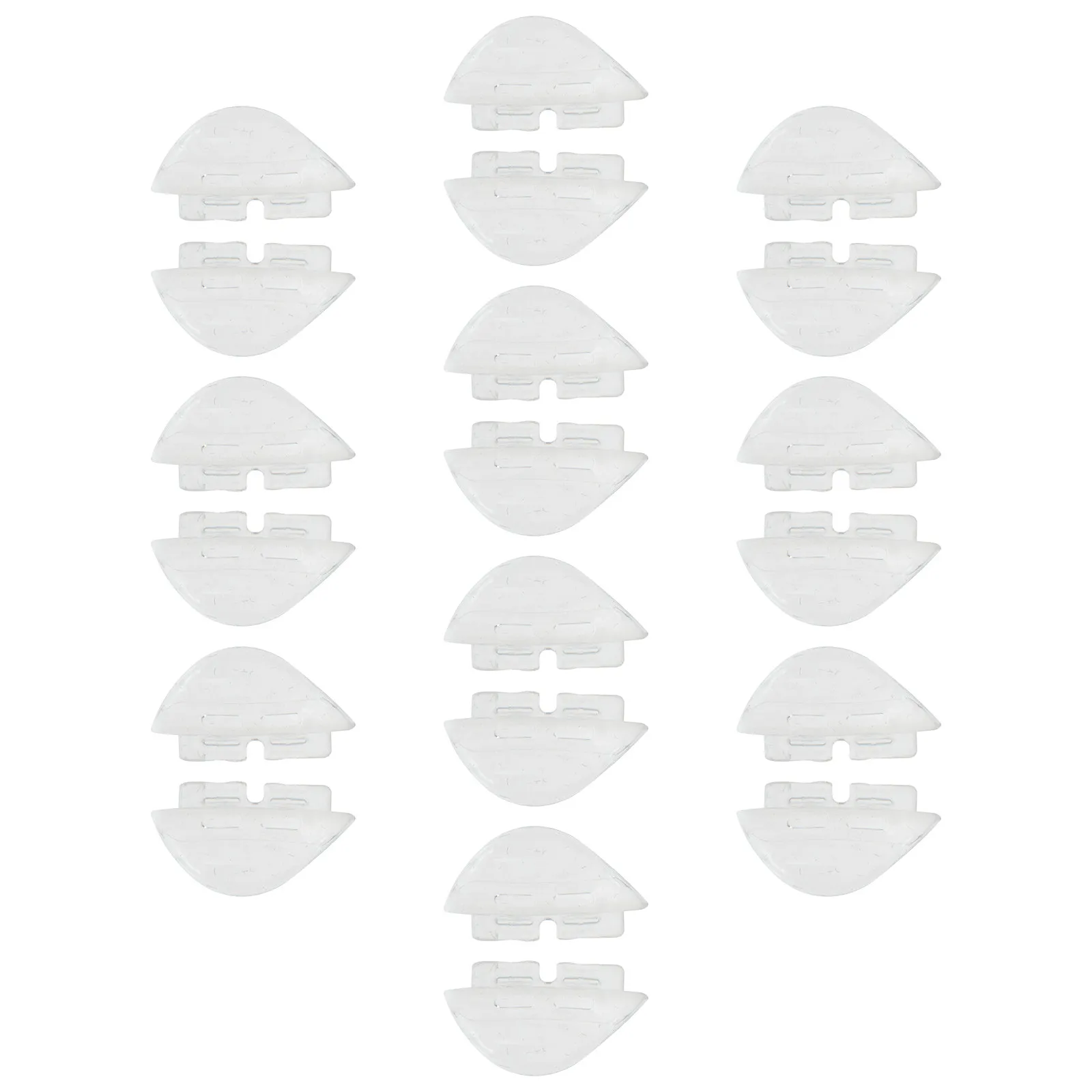 

10Pairs Silicone Eyeglasses Nose Pads Effectively Reduce Nose Pressure Prevent Slipping Fit All Standard Glasses Sunglasses Flat