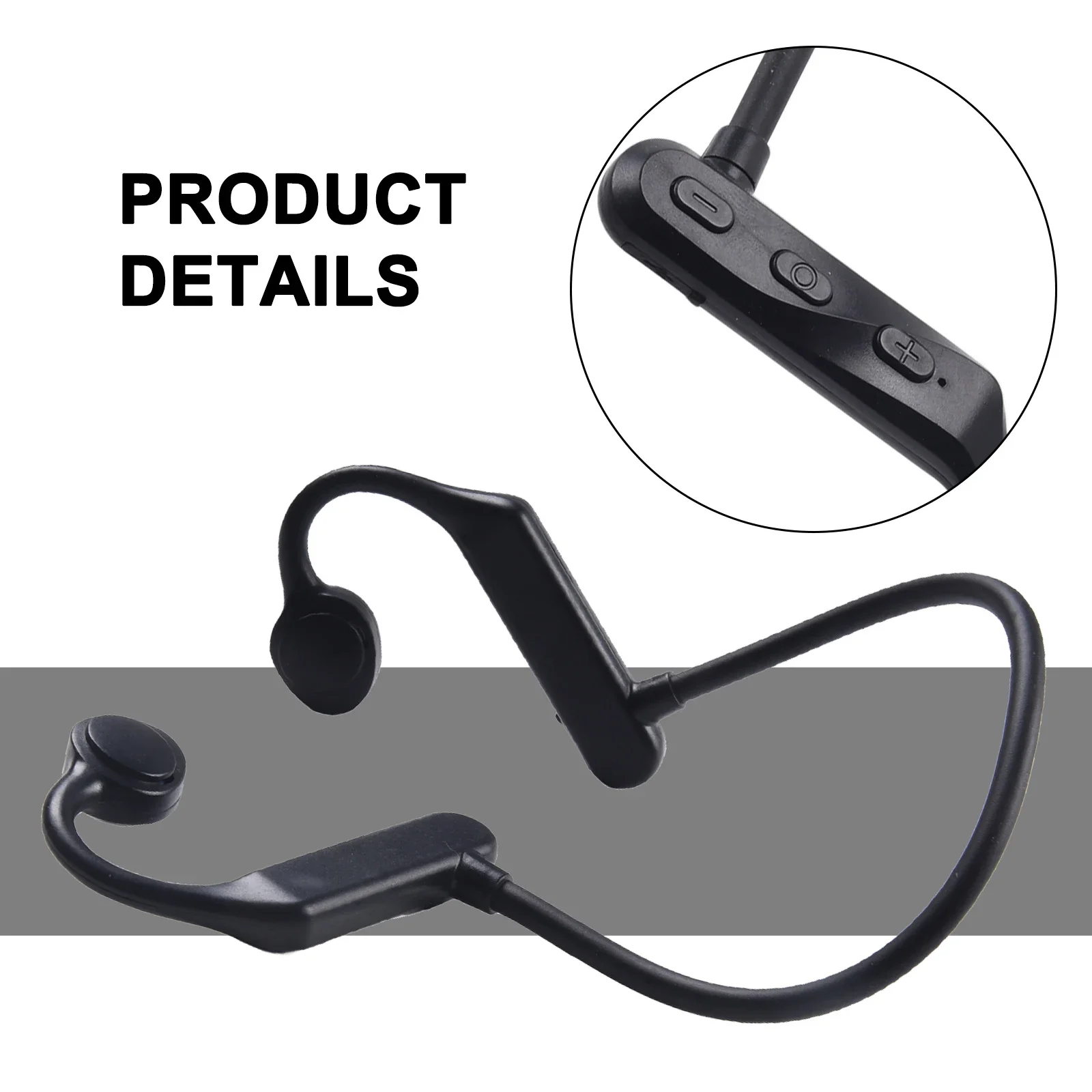 K69 Bone Conduction Earphones Wireless Waterproof MP3 Player Hifi Ear-hook Headphone With Mic Headset