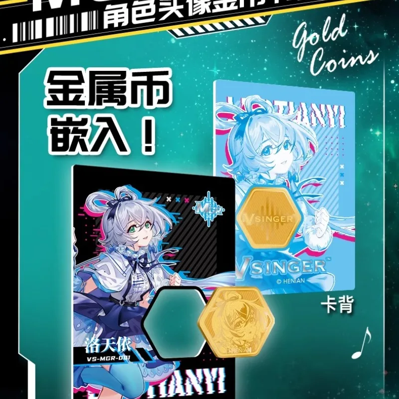Genuine Vsinger Virtual Singer Luo Tianyi Collected Cards Original Box Anime Peripheral Toys Flash Card Festival Gift
