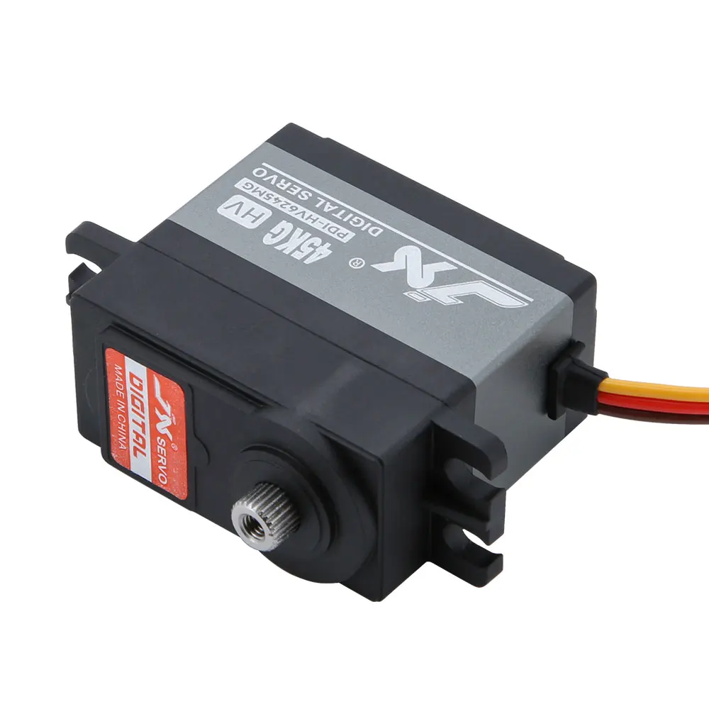 เซอร์โว Jx Pdi-Hv6245Mg 45 กก. HV แรงดันสูง เซอร์โวดิจิตอล เกียร์โลหะ สำหรับรถบังคับ เครื่องบิน โดรน หุ่นยนต์