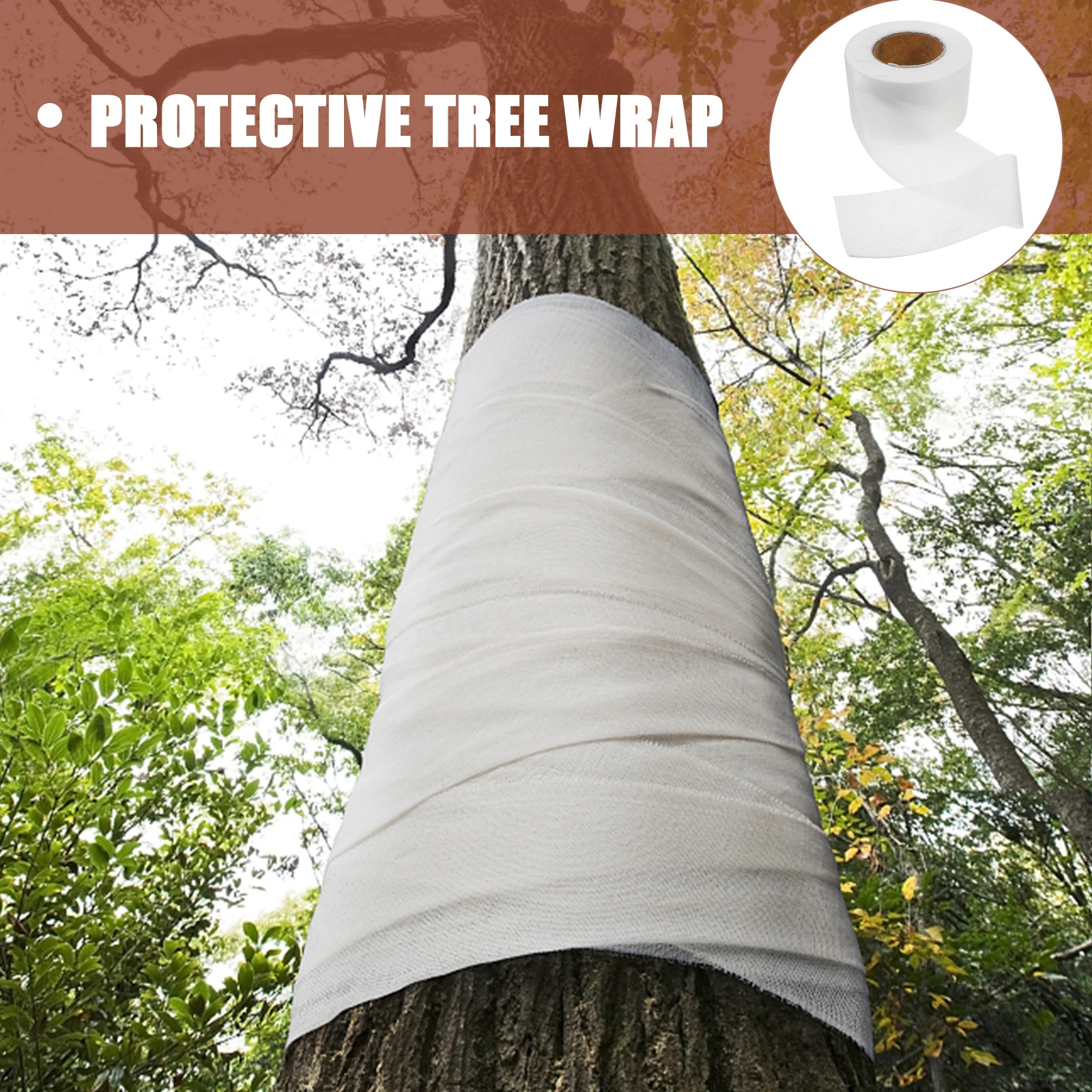 

Холодостойкая защита от замерзания багажника, нетканая ткань, чехол для садовых растений, ветрозащитная зимняя защитная пленка для защиты деревьев