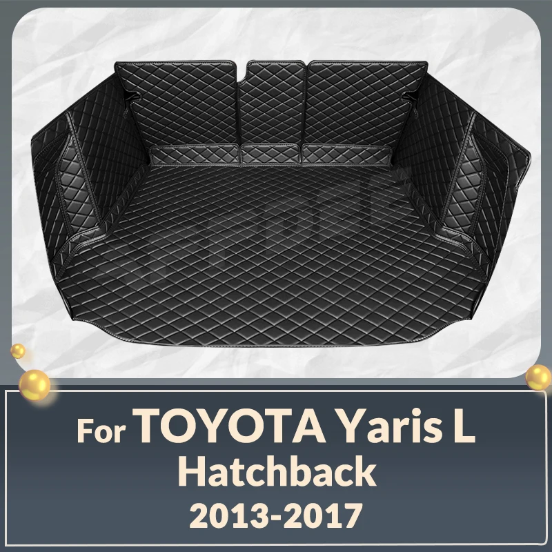 

Auto Full Coverage Trunk Mat For Toyota YARiS L hatchback 2013-2017 16 15 14 Car Boot Cover Pad Interior Protector Accessories