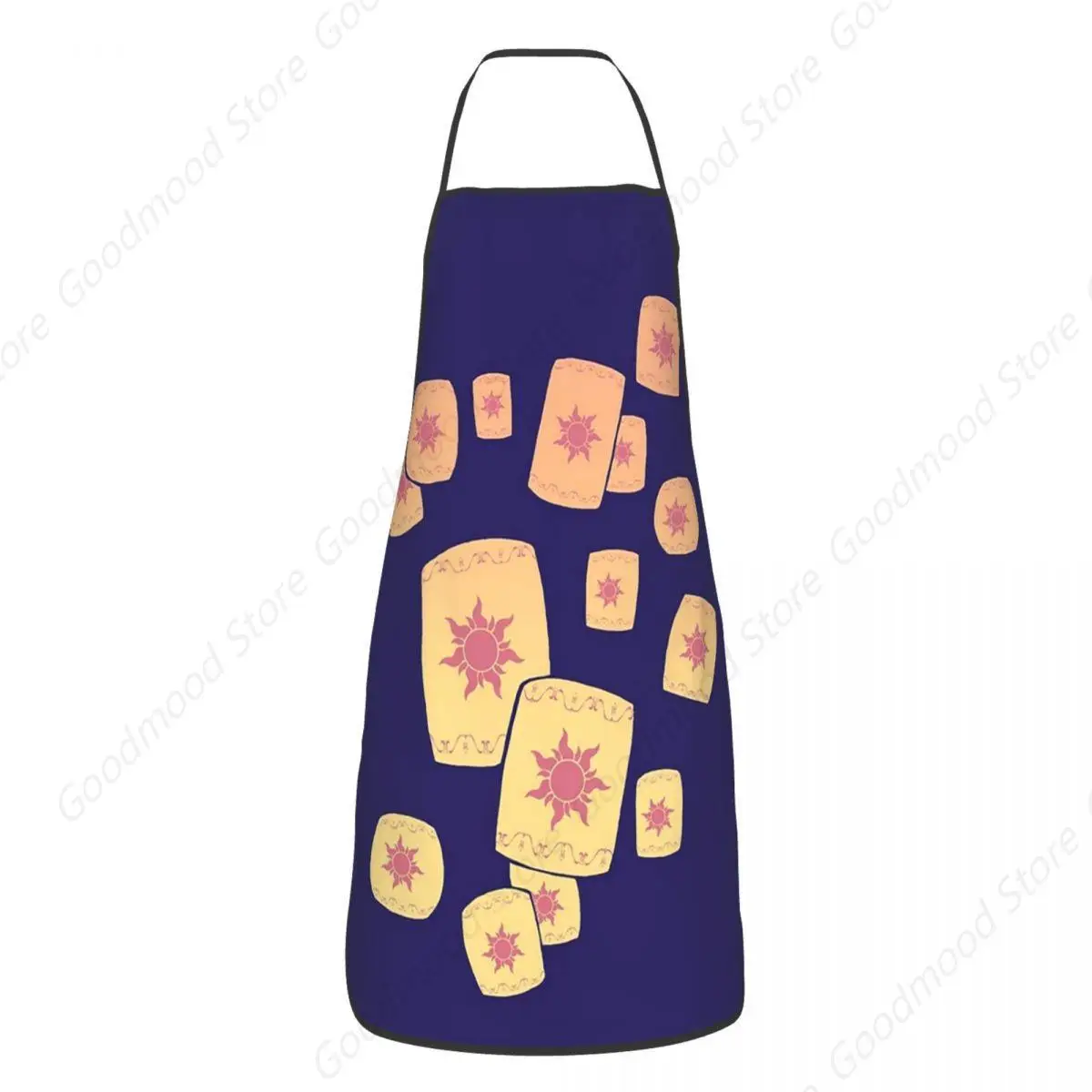 Floating Lanterns Gleam Apron Chef Cooking Baking Tablier Sleeveless Bib Kitchen Cleaning Pinafore for Women Men Painting