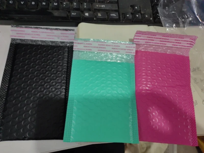 Imagem -06 - Self Seal Bubble Mailer Bolsa Mailing Envelopes Acolchoados Envio de Negócios Bolsas Expresso para Embalagem Presente Bolsas de Embalagem 10 Pcs