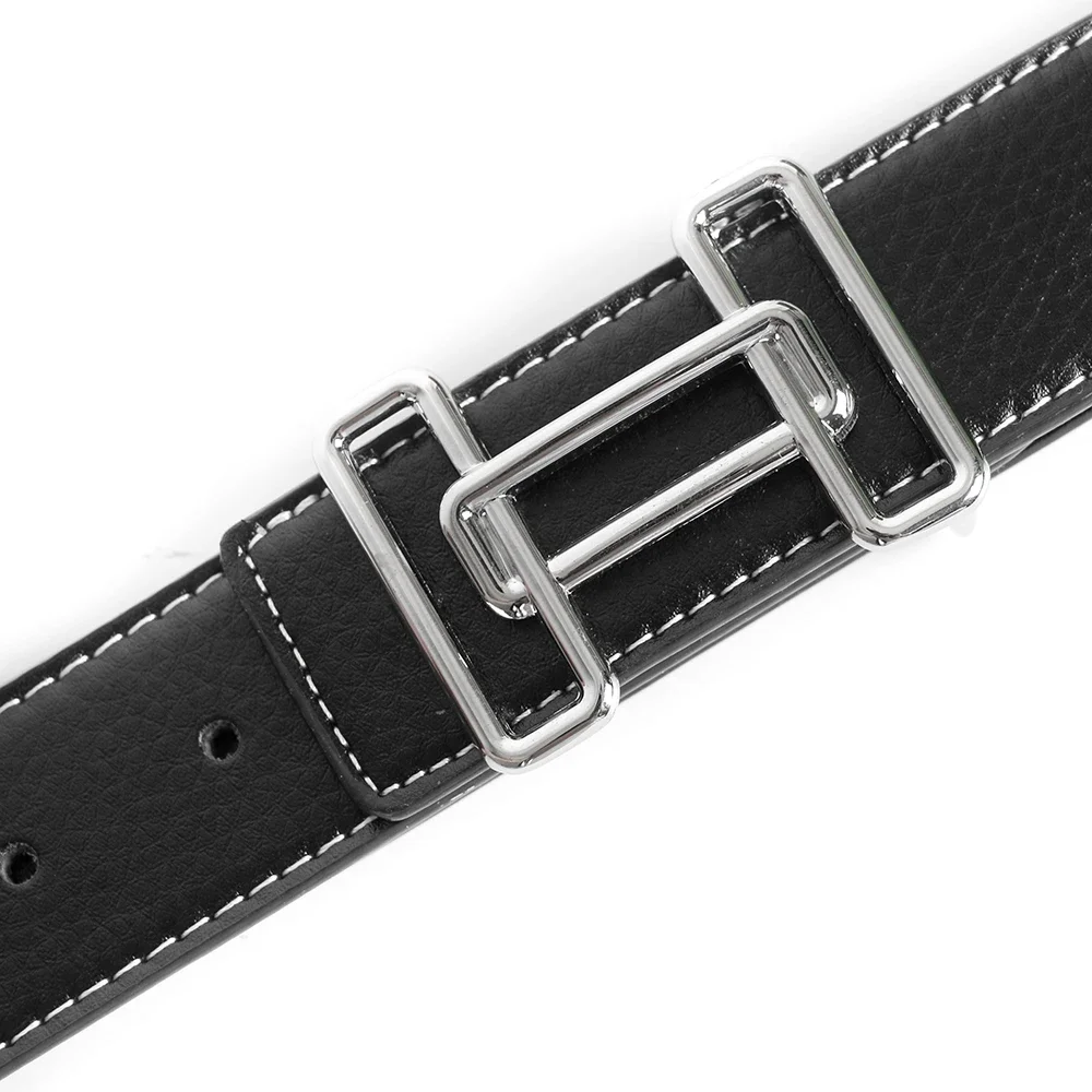 Luxus Designer Marke Pin Schnalle Gürtel Männer hochwertige Rindsleder Frauen echtes echtes Leder Kleid Riemen für Jeans Bund blau – Detail 5