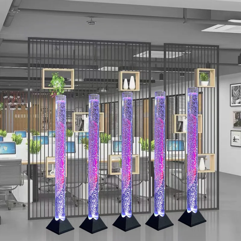 custom.Customized Acrylic LED Tube Hot Selling Movable Decorative Lamp with Effect Column Lamp