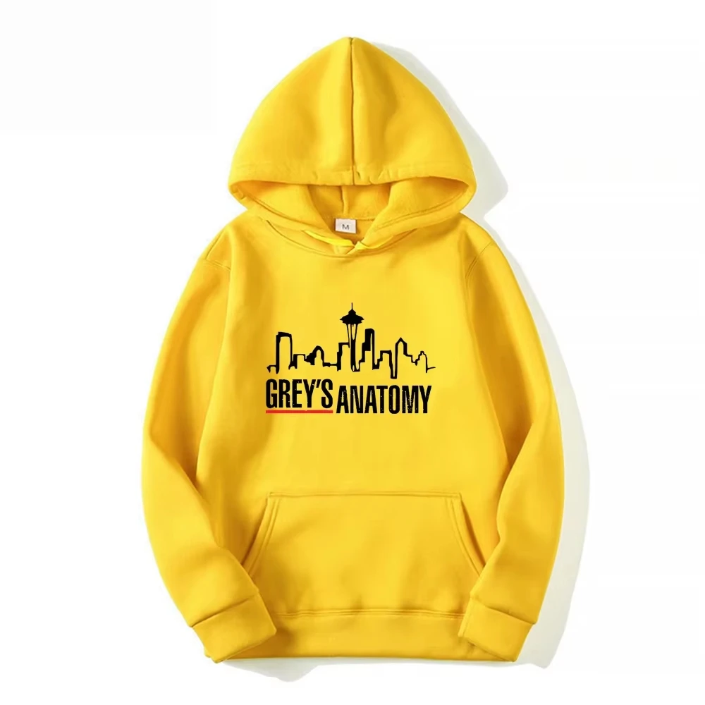 "Grey's Anatomy" Merch Hoodie | Thematic Minimalist Line Art | Perfect for Sports & Parties Autumn Winter Top Daily Wear