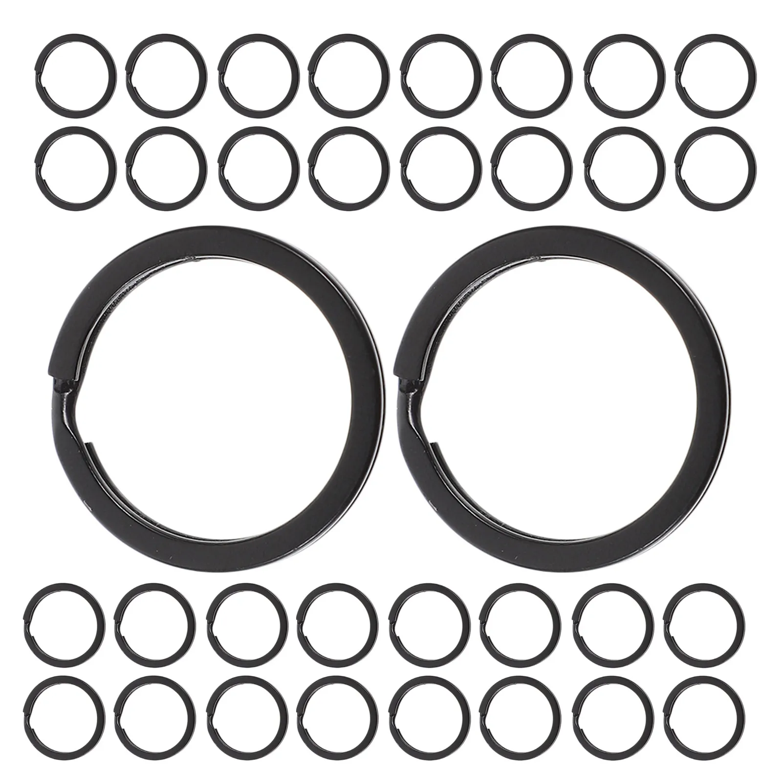 100Pcs Metal Double Flat Flat Split For Key For Bags Christmas Craft Strong Dog Jewelry
