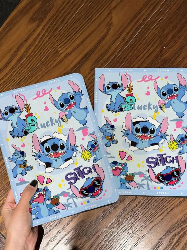 

Cartoon Stitch Cute Case For iPad Air 11 Case 10th 11th A16 9th Cover iPad Pro 11 4 5 10.9in 12.9 M2 M3 M4 Mini 7 Pencil Holder