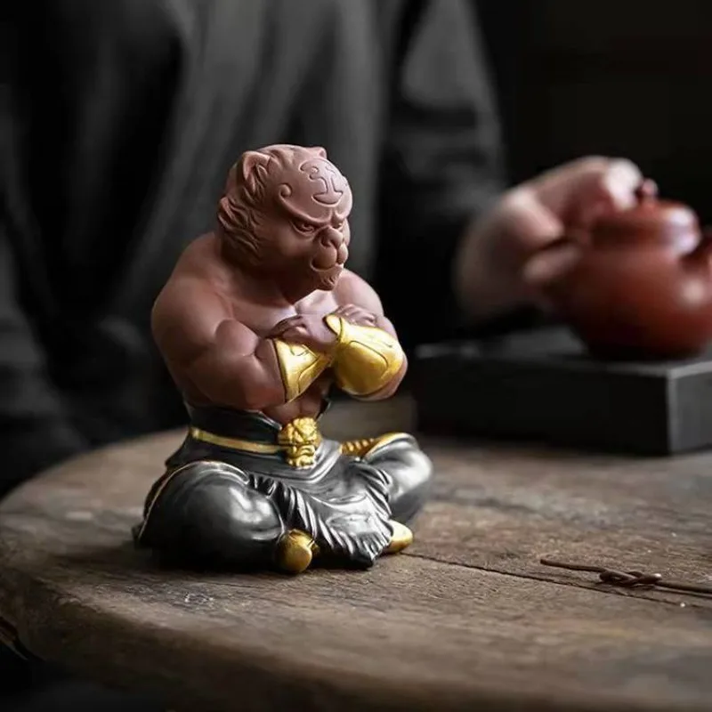 

Китайский креативный зодиак счастливый Год Тигра, украшение для дома, гостиной, офиса, счастливый городской дом, керамический тигр, орнамент, подарок