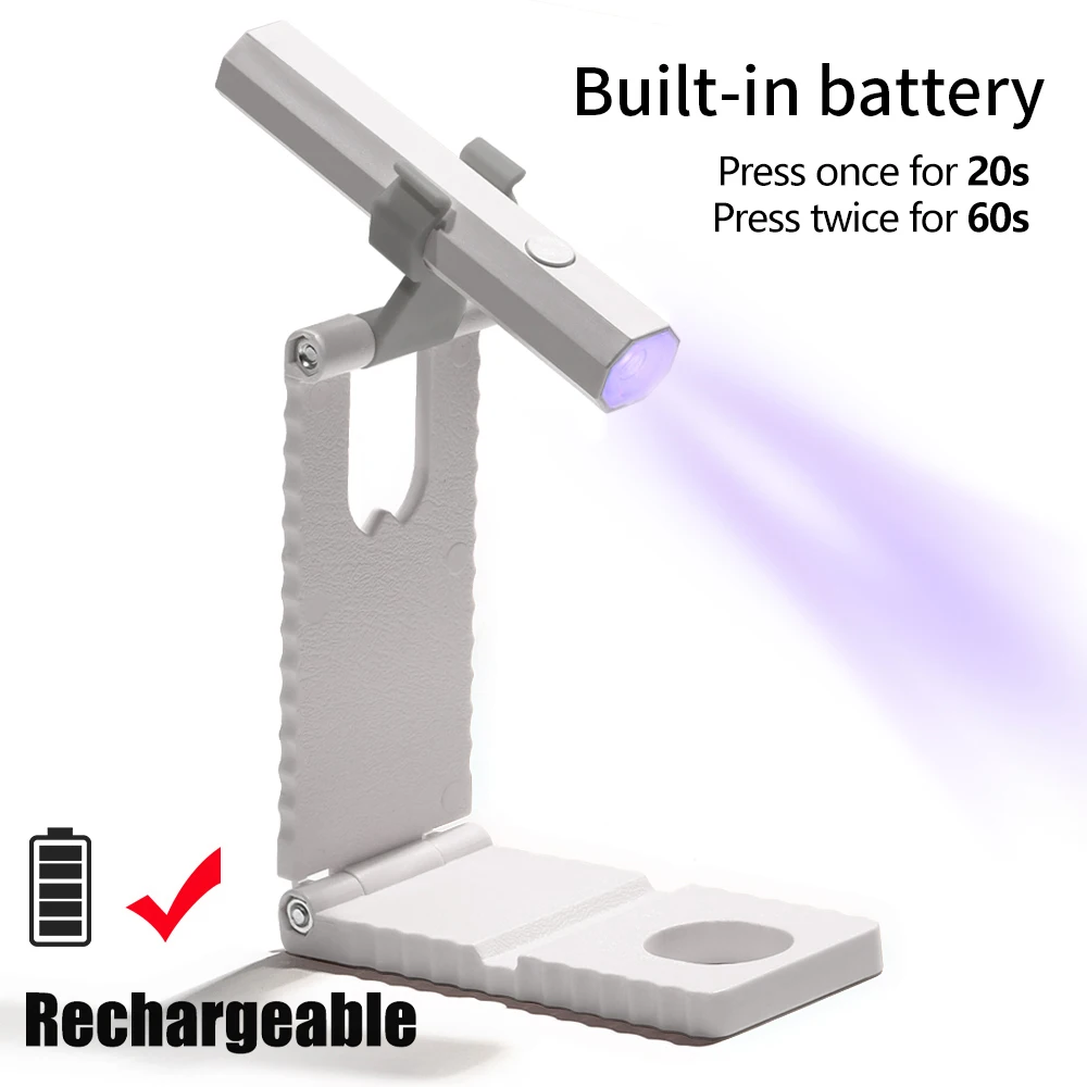 YIKOOLIN Mini UV Light Cure Nagels Lamp voor Gelnagels LED Nagellamp voor Gel Polish Manicure USB Nageldroger voor snelle uitharding