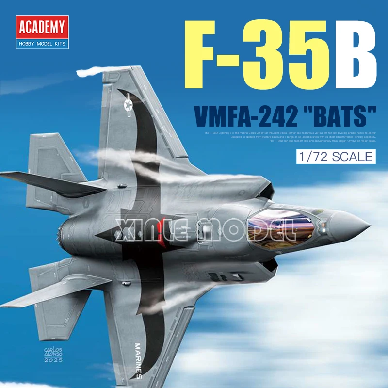 

Комплект собранной модели самолета Academy 12592 USMC F-35B LIGHTNING II VMFA-242 Истребитель «Катушки» 1/72