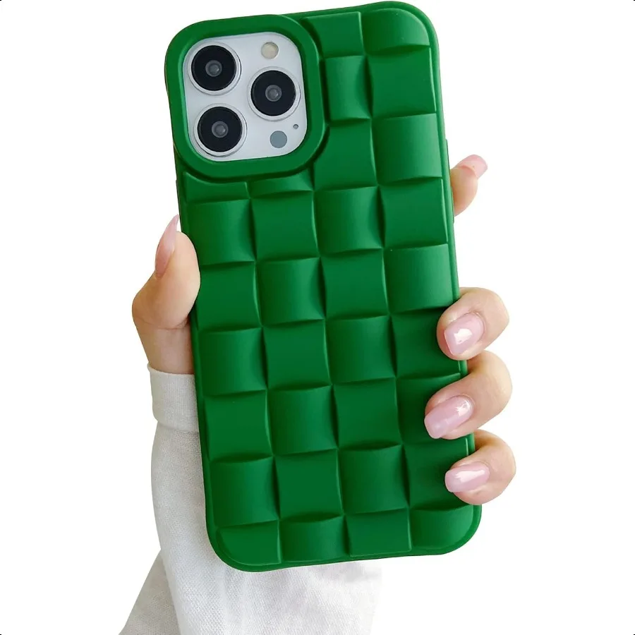 

Ginkgonut Compatible with iPhone 15 Pro Max Case for Women Girls Cute 3D Laid Desgin Soft Silicone Shockproof Raised Bumper Cor