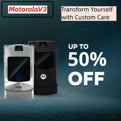 V3 MOTOROLA RAZR Refurbished 90% New-Original Unlocked Clamshell Bluetooth Mobile Phone GSM 850/900/1800/1900 Phone Good Quality