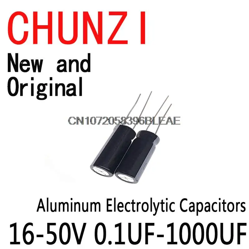 

500PCS 0.1UF-1000UF 24Values Aluminum Electrolytic Capacitors 16-50V Mix Electrolytic Capacitor Assorted kit And Storage Box