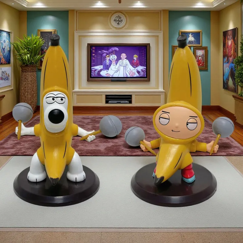 

Фигурка Family Guy Banana Brian Stewie, модель аниме-персонажа, украшение для рабочего стола, модная игрушка для взрослых фанатов аниме