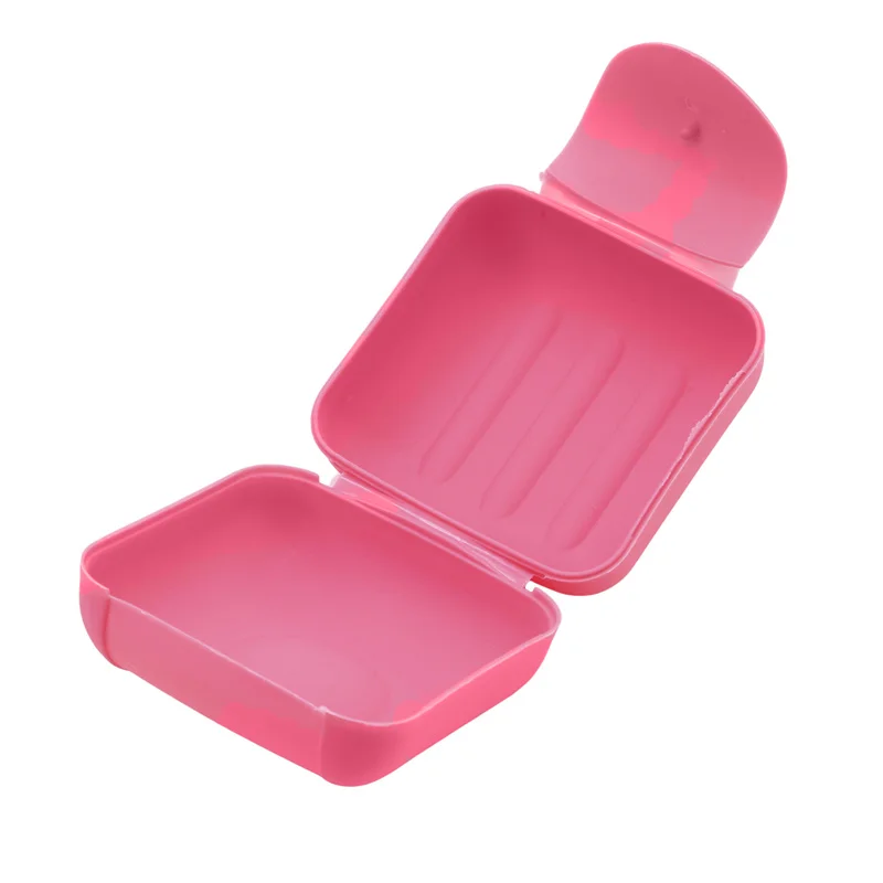 Large small portable outdoor travel Solid color soap box waterproof leak proof cover lock buckle bathroom washbasin home boxes