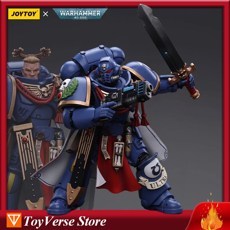 [IN STOCK] JOYTOY Warhammer 40k 1/18 Action Figures Ultramarines  Primaris Captain with Power Sword and Plasma Pistol