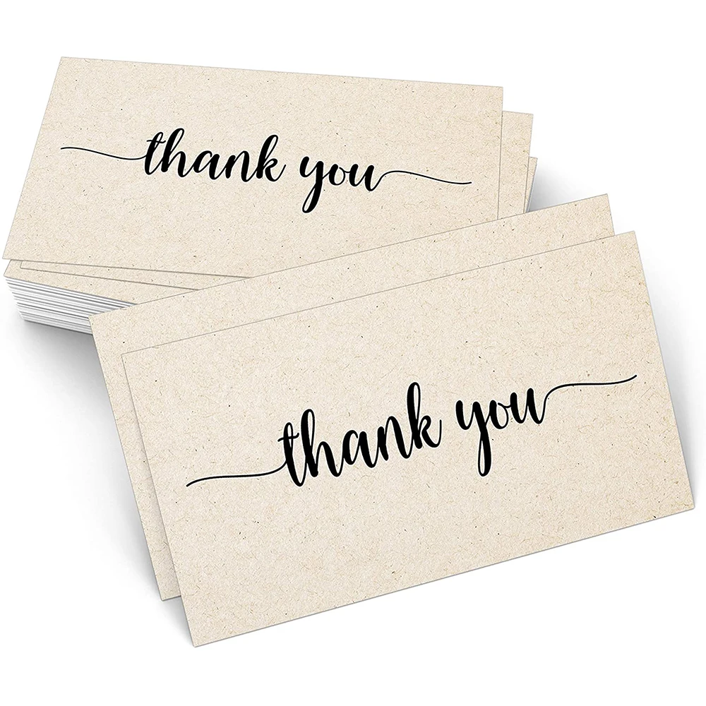 10-30pcs Thank You For Your Order Card Custom Write Your Business Card Small Business Gift Decoration Label Goods Follow Card