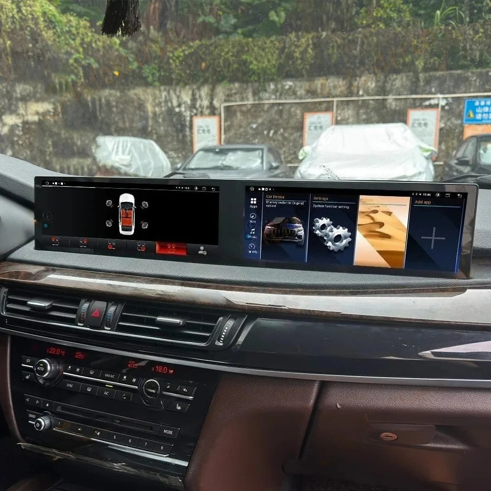 Dual Screen 23 Inch Carplay Android For BMW X5 F15 X6 F16 X5M 2014-2019 Car Multimedia Player GPS Navigation Car Radio Head Unit