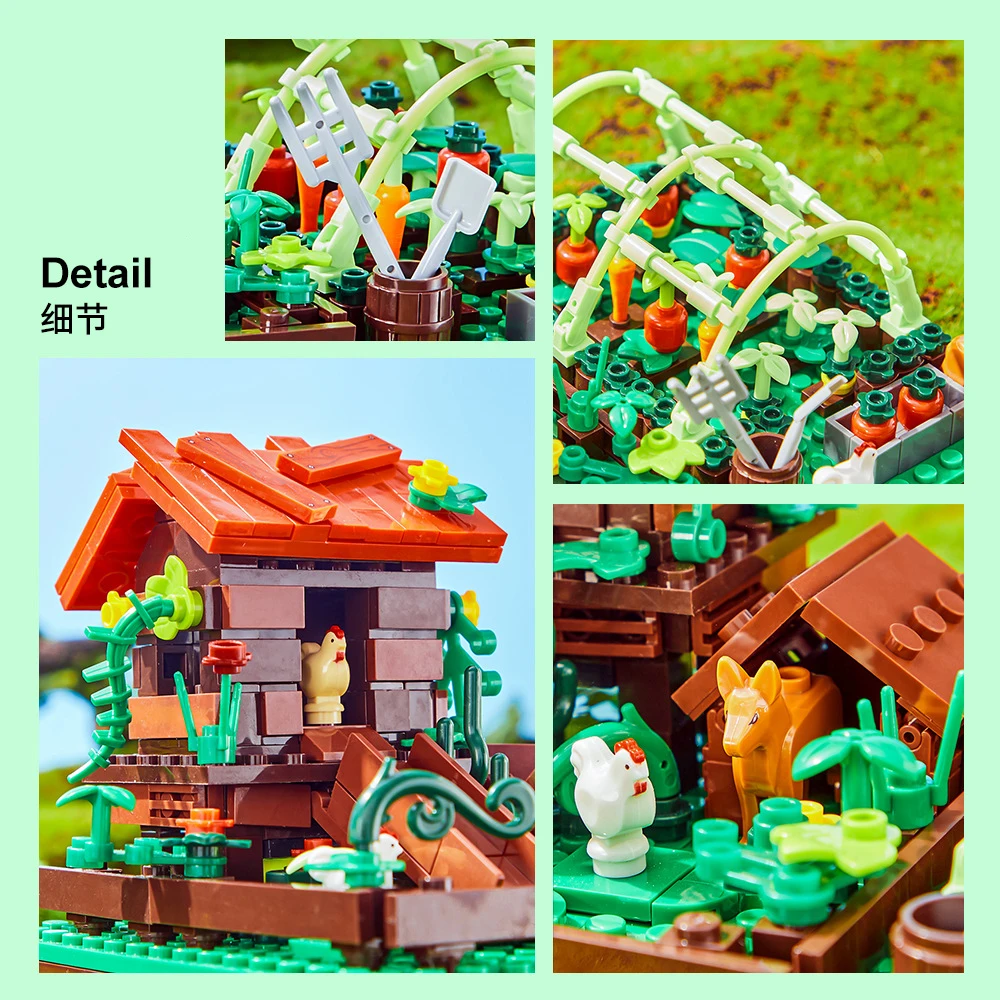 Happy Ranch MOC Building Block - Is Farming Under Agriculture ulasan dan harga