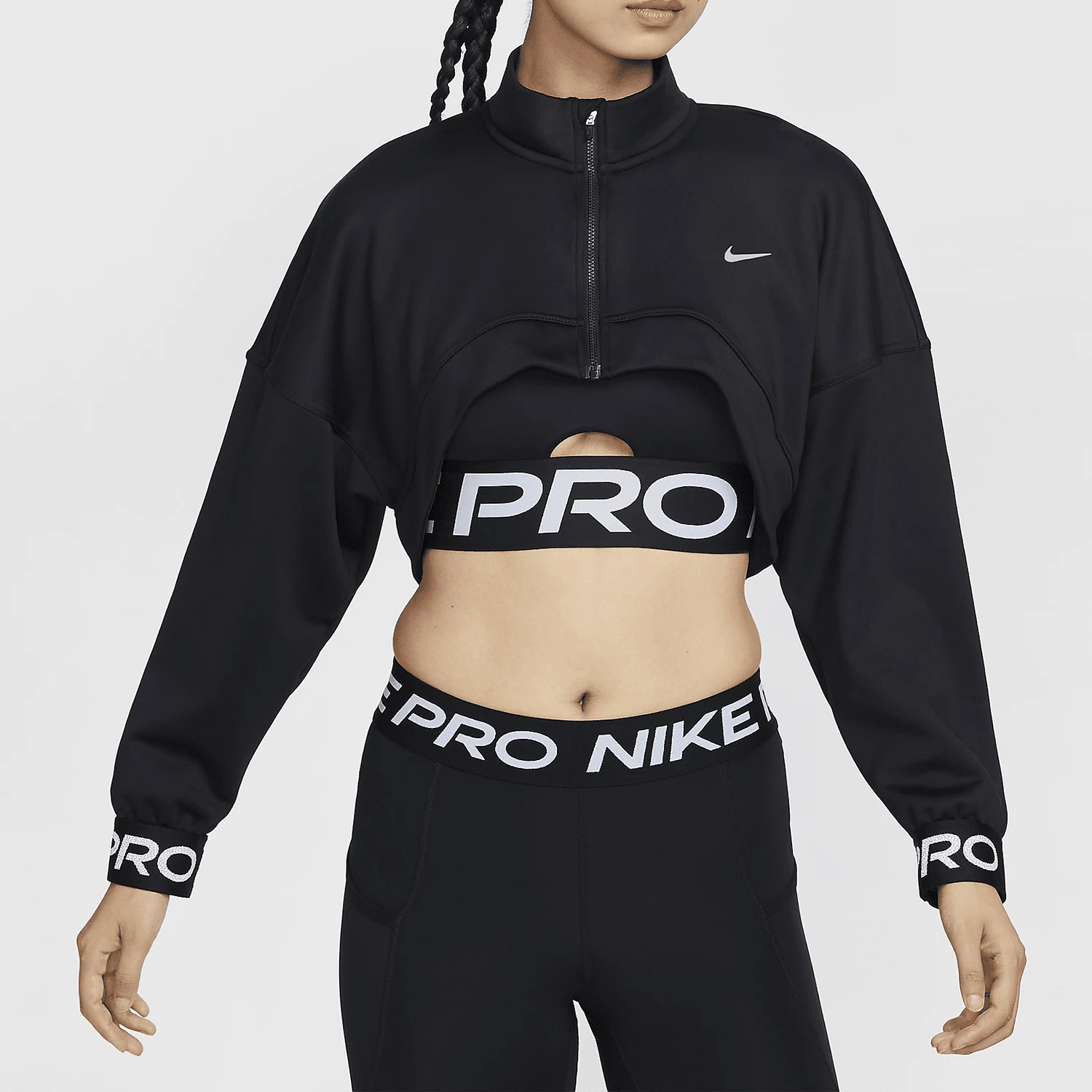 

Nike Authentic New Winter Women's Fleece Fashion Training Short Jacket FV8098-010