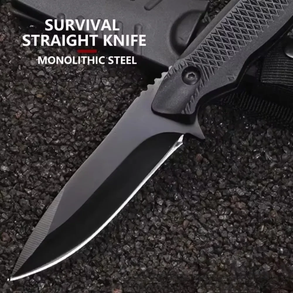 في الهواء الطلق الصيد التكتيكي ABS البلاستيك مقبض سكين مستقيم التخييم الدفاع عن النفس سكين EDC الصيد أدوات تكتيكية متعددة الوظائف