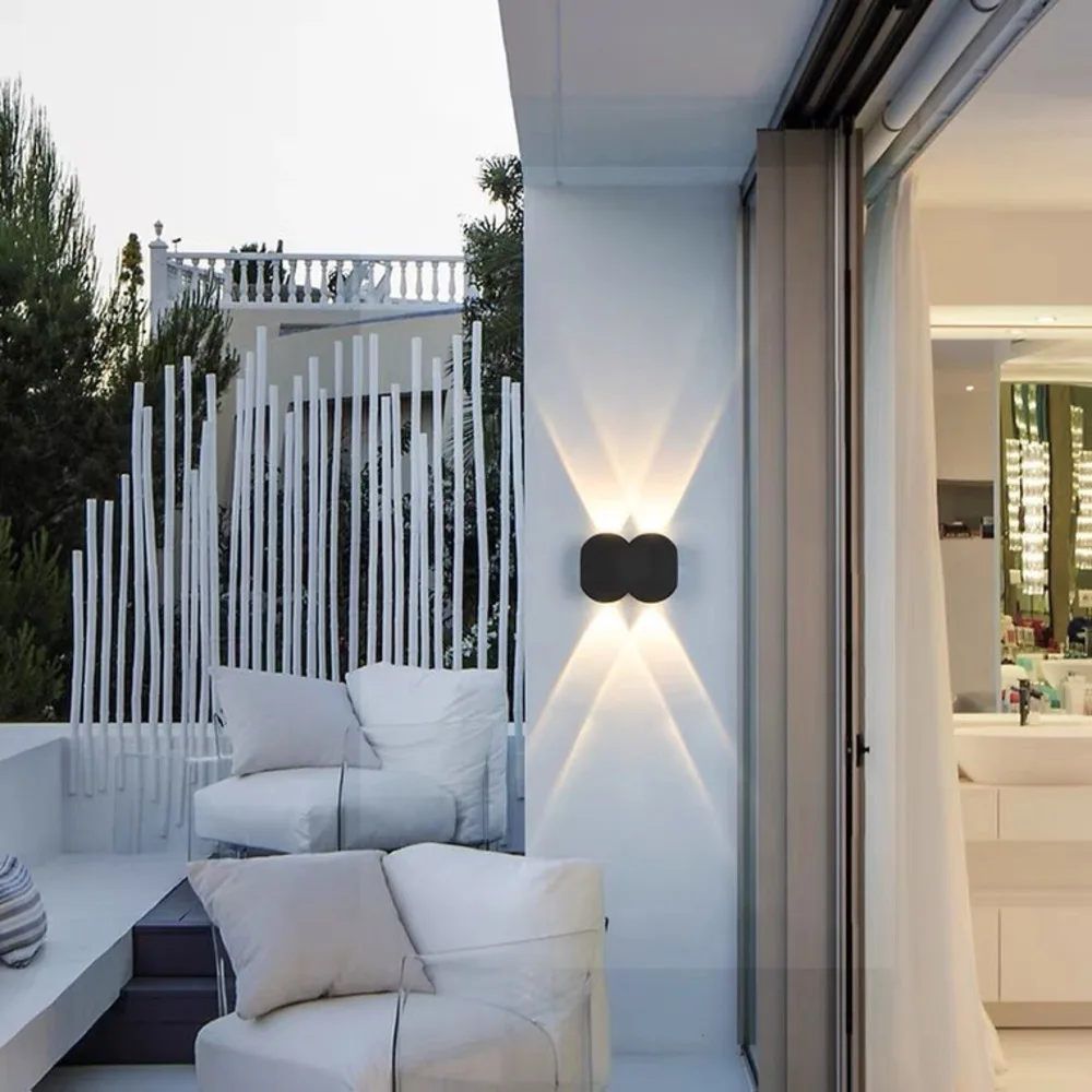 Waterproof Outdoor Waterproof Wall Lamp LED for Entrance Hallway Balcony Stairs Garden Courtyard Pathway Lighting