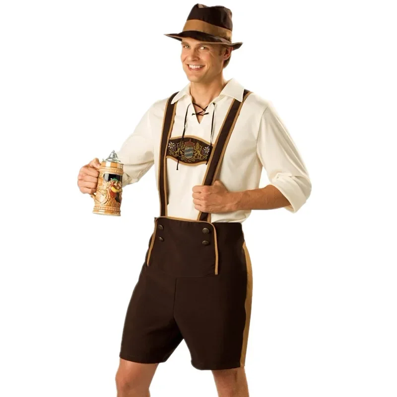 Bavarian Octoberfest German Festival Beer For Men Beer Suit Costumes Plus Size M,L,XL,2XL