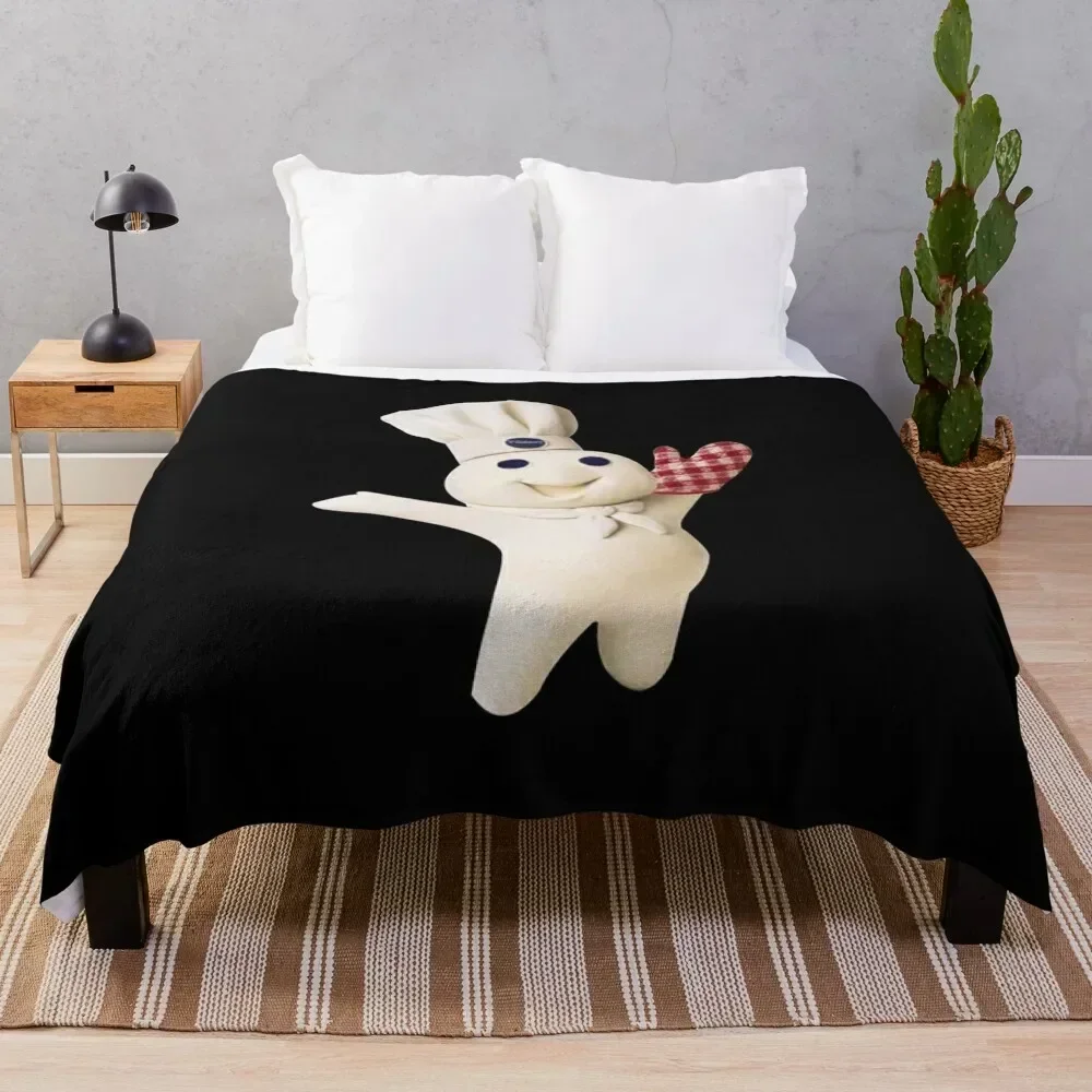 

Pillsbury Doughboy Throw Blanket Anti Shedding Soft Fuzzy Blanket for Home