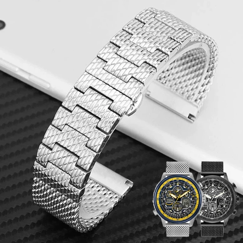 22mm 23mm high quality Milan mesh stainless steel bracelet for citizen jy8078 jy8037 jy8031 strap men's luxury watchbands